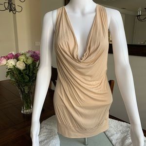 CDR Plunge Neckline Top Blouse Anthropologie